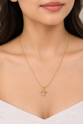 Golden Knot Toggle Pendant Necklace